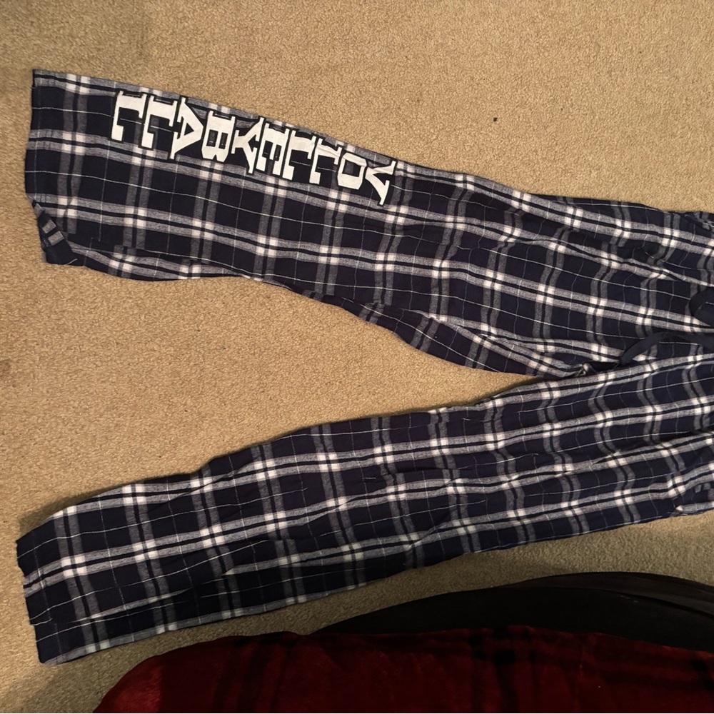 Boxercraft Blue and White Plaid Casual Bottoms